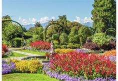 Park av Villa Pallavicino, Stresa, Italien