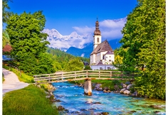 Liten kyrka i Ramsau, Tyskland