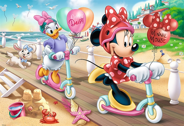 Minnie på stranden