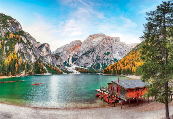 Braies sjö på hösten