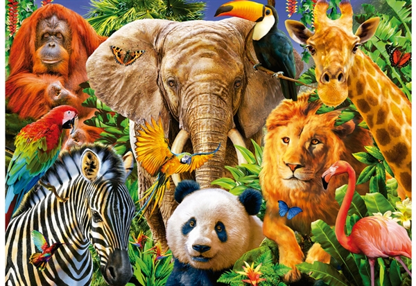 Wild Animal Collage