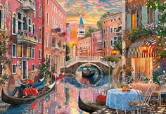 Venedig solnedgång