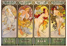 Mucha - fyra årstider